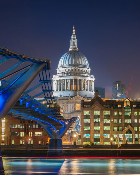 Photo of the dome from south of the river